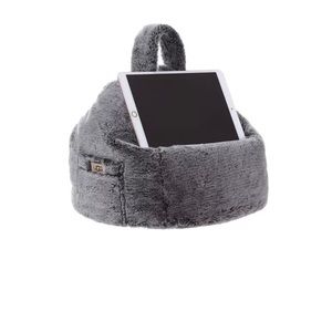 UGG® Dawson Tipped Faux Fur Tablet Pouf in Chocolate (Gray)